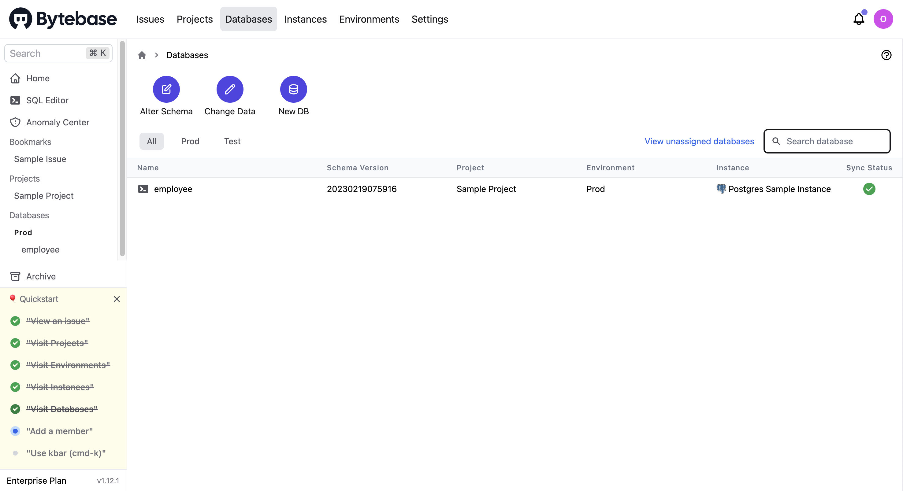 Visit databases